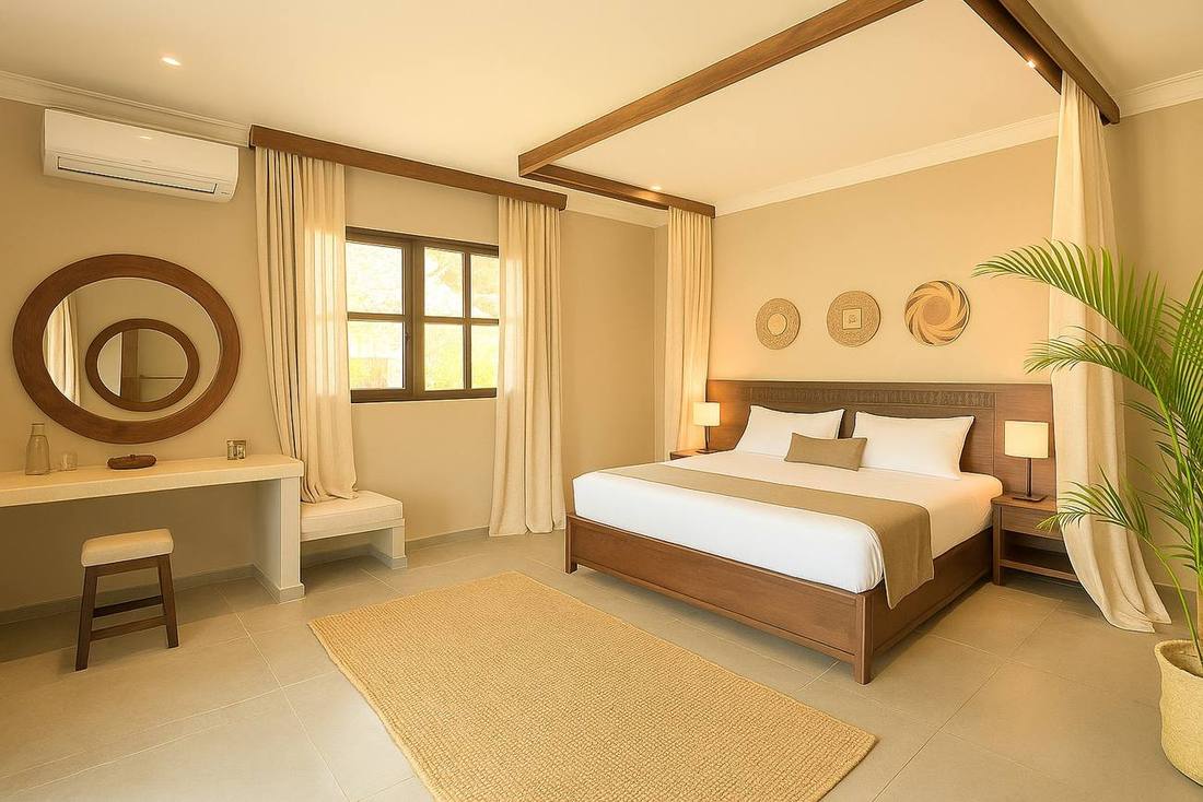 Superior Family Room with a main bedroom and extra sleeping area